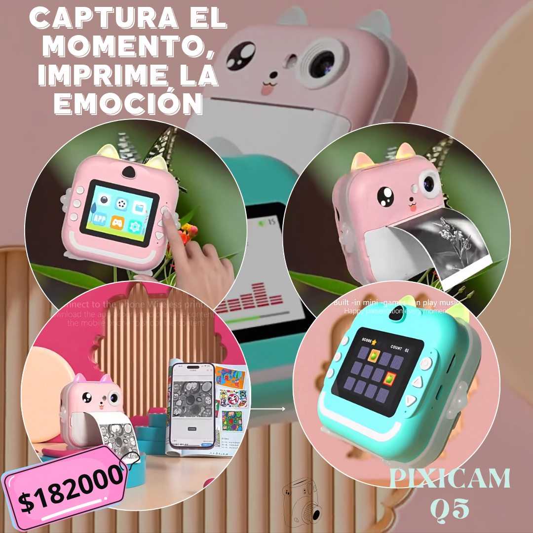 PixiCam Q5 – Crea, Juega y Recuerda