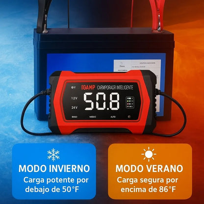 Voltix 6A – Cargador de batería Inteligente 12V ( Carro y Moto)